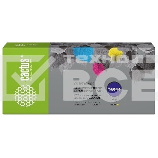 Картридж струйный Cactus CS-EPT694400 (T6944) желтый (675 мл) для Epson SureColor SC-T3000/T3070/T3200/T5000/5200
