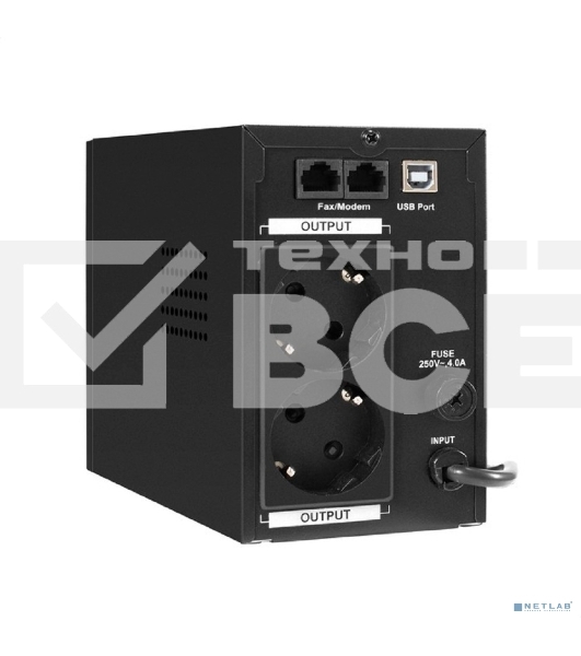 Источник бесперебойного питания ExeGate SpecialPro Smart LLB-500.LCD.AVR.2SH.USB <500VA/300W, LCD, AVR, 2*Schuko, USB, Black>