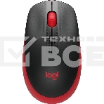 Мышь беспроводная Logitech M190 черный/красный, 1000 dpi, радиоканал, USB, кнопки - 3, фото26