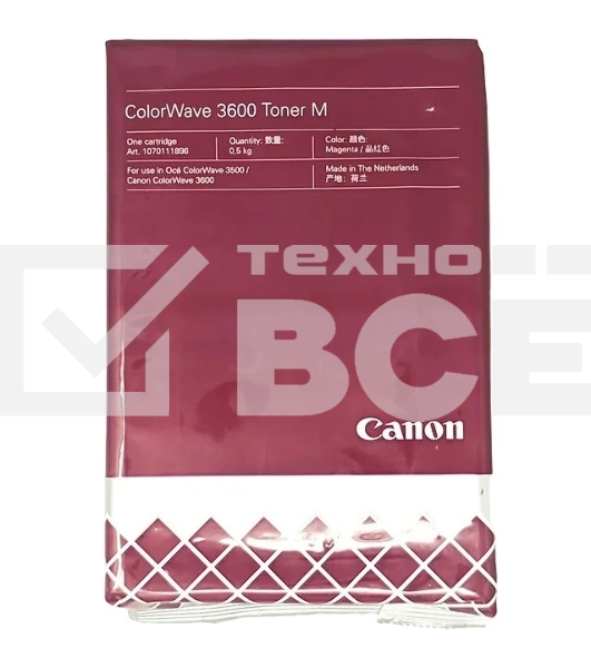 Картридж лазерный Canon ColorWave 3600 Тoner M (3281C003) пурпурный (magenta) для Canon Oce ColorWave 3600