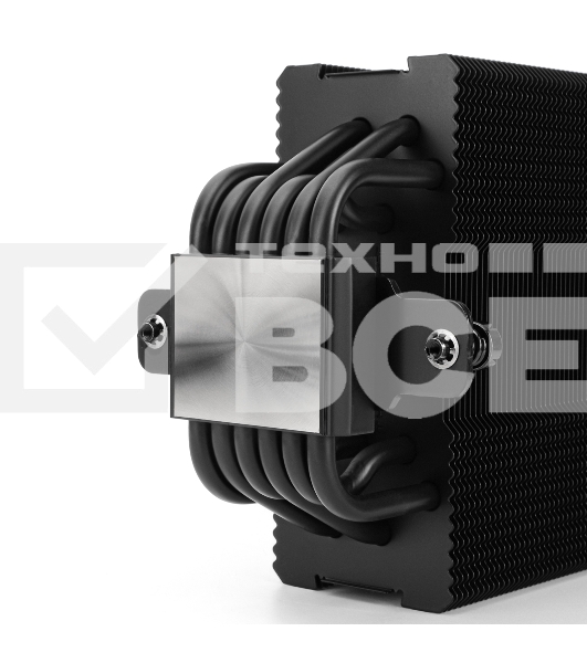 Кулер для процессора Thermalright Burst Assasin 120 EVO Dark (4-pin PWM, 156mm, Ni/CU, 6x6mm, 2x120mm, 66.17CFM, 25.6dBA, 1550RPM, S: 1700, 1200, 115X, AM5, AM4)