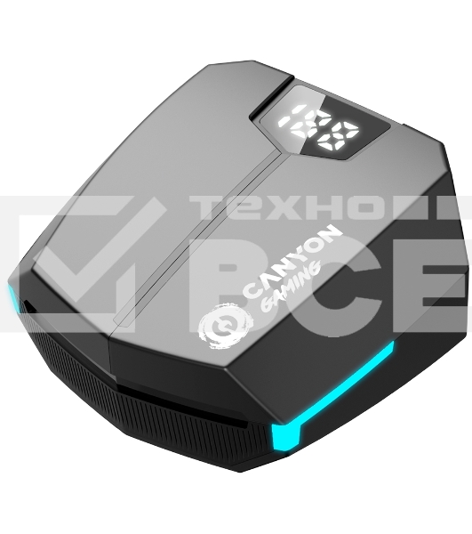Наушники игровые  CANYON headset Doublebee GTWS-2 Gaming Black
