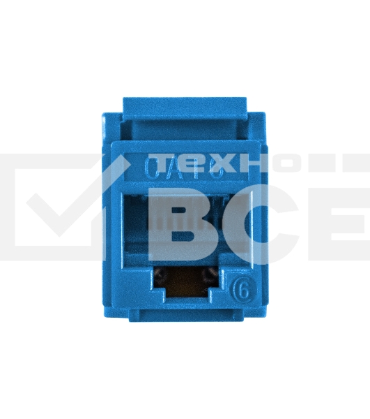 Модуль-вставка Keystone Jack RJ-45 ExeGate KJ-8P8C-U-C6-180-Dual (Кат.6, неэкранированная, 180 градусов, IDC Krone/110)