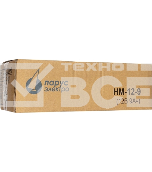 Батарея Парус-электро HM-12-9 (AGM/12В/9,0Ач/клемма F2)