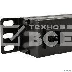 Блок распределения питания Rexant для 19' шкафов, горизонтальный, 8 розеток СЕЕ 7/4, 10A, выкл, алюм корп, гнездо C14, фото6