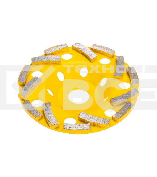 Чашка алмазная шлифовальная Kranz Турбо-сегмент, 125х22,2мм