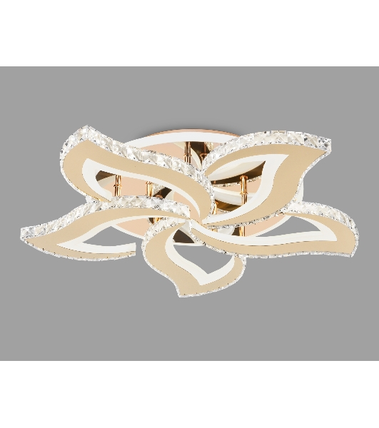 Потолочный светодиодный светильник Ambrella light FA1724/5 GD золото 3000K/4200K/6400K 113W 630*600*100 (ПДУ РАДИО 2.4G)