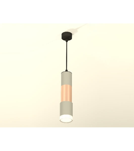 Светильник Ambrella Light XP7423062 SGR/PPG/CL серый песок/золото розовое полированное/прозрачный MR16 GU5.3