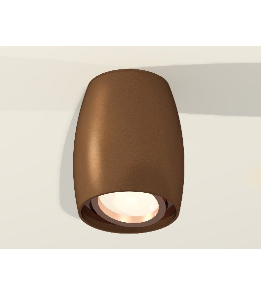 Светильник Ambrella Light XS1124001 SCF/PPG кофе песок/золото розовое полированное MR16 GU5.3 (C1124, N7005)