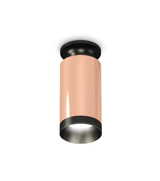 Светильник Ambrella Light XS6326100 PPG/PBK золото розовое полированное/черный полированный MR16 GU5.3 (N6902, C6326, N6131)