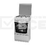 Плита газовая De Luxe 5040.37Г (КР) белый, конфорок 4 шт, духовка 43 л, 50 см x 85 см x 50 см, фото 1