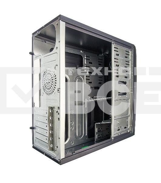 Компьютерный корпус Miditower Exegate CP-604 Black, ATX, <без БП>, 2*USB, Audio