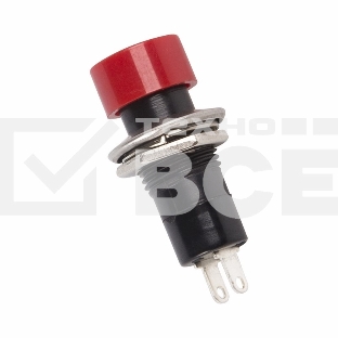 Выключатель-кнопка  250V 1А (2с) ON-OFF  красная  Rexant