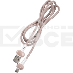 Кабель Redline Candy УТ000021991 Lightning (m) USB A(m) 1м розовый, фото 1