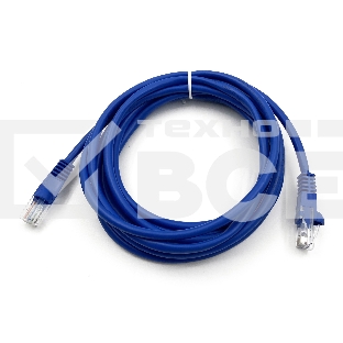 Патч-корд Buro UTP cat5E 3м синий RJ-45 (m)-RJ-45 (m)