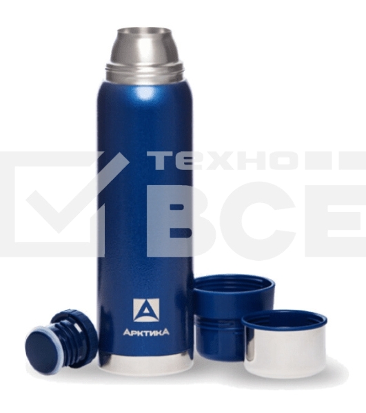 Термос бытовой, вакуумный (для напитков) Арктика 900 мл, 106-900 (синий) (уп-ка 6 шт)