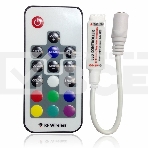 Мини контроллер LED радио (RF) 72 W/144 W, 17 кнопок, 12 V/24 V, фото2