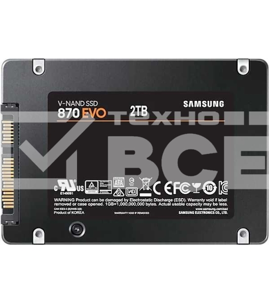 Накопитель SSD Samsung 870 EVO, 2Tb, SATA III, 2.5