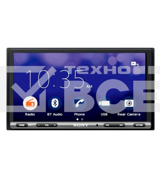 Автомагнитола Sony XAV-AX3250, 2 DIN, 6.95', Bluetooth, USB Type-A, AUX, CarPlay