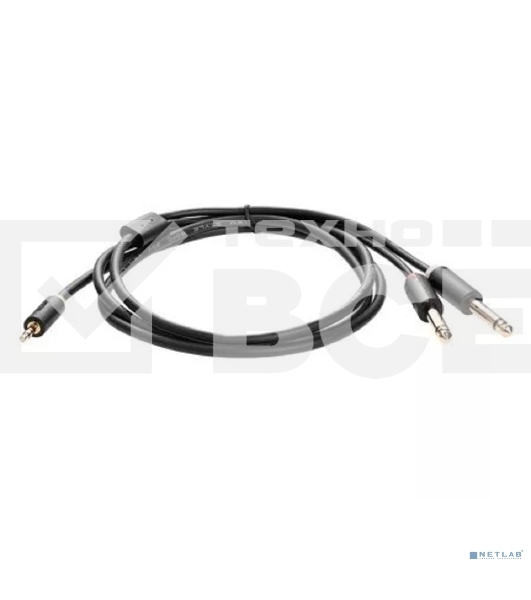 Кабель-адаптер 3.5ST(M)/2X6.35 ST(M), 1.5м, Telecom PRO <TAV6168-1.5M>