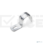 Скоба крепежная однолапковая Fortisflex СМО d16-17 мм метал. оцинк. (уп. 100 шт), фото 1