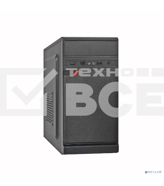 Компьютерный корпус Exegate EX283057RUS  Minitower ExeGate BAA-106 Black, mATX, <AAA350, 80mm>, 2*USB, Audio