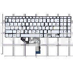 Клавиатура для ноутбука Asus VivoBook X513E серебристая, фото2