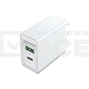Зарядное устройство Vention 2-port USB(A+C) Wall Charger (18W/20W) EU-Plug белый