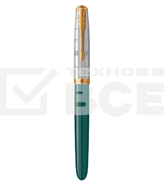 Ручка перьевая Parker 51 Premium (CW2169074) Forest Green GT F сталь нержавеющая подар.кор.