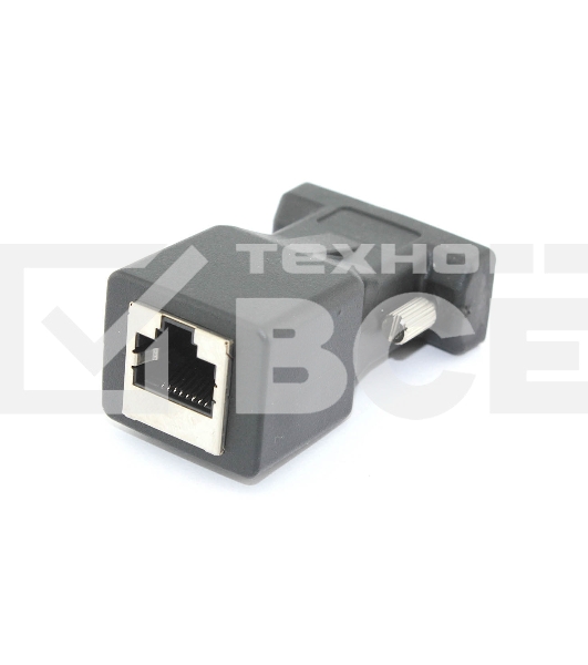 Переходник RJ45  на DB9 9 pin папа
