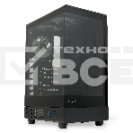 Компьютерный корпус  HSPD F510, Panoramic Mid Tower, черный, TG, 0.5 SPCC, 3x120mm ARGB ATX, mATX, mITX 180/280/160mm 1x2.5