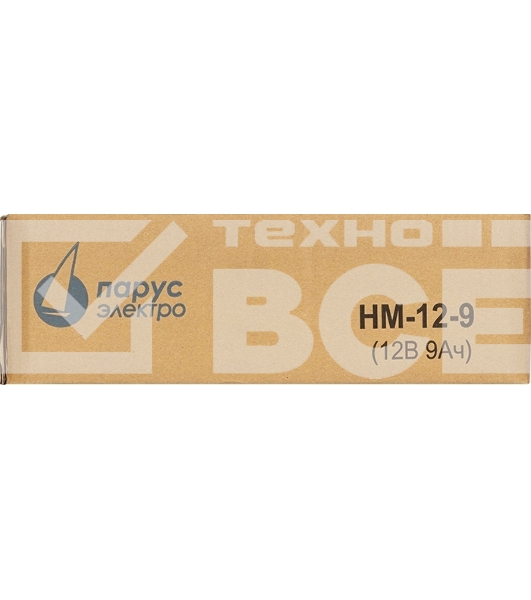Батарея Парус-электро HM-12-9 (AGM/12В/9,0Ач/клемма F2)