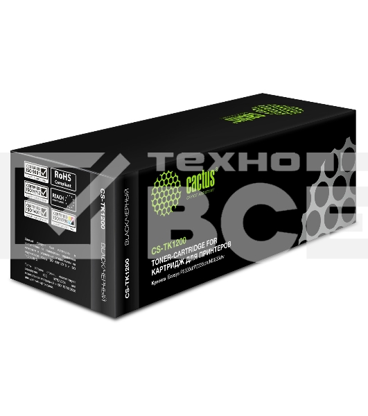 Картридж лазерный Cactus CS-TK1200 черный (3000 стр.) для Kyocera Ecosys P2335d/P2335dn/P2335dw/M2235dn/M2735dn/M2835dw