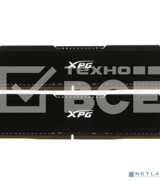 Оперативная память XPG Gaммix D20, DDR4, 64GB (2x32GB), 3200 MHz, CL16, DIMM, с радиатором, черный