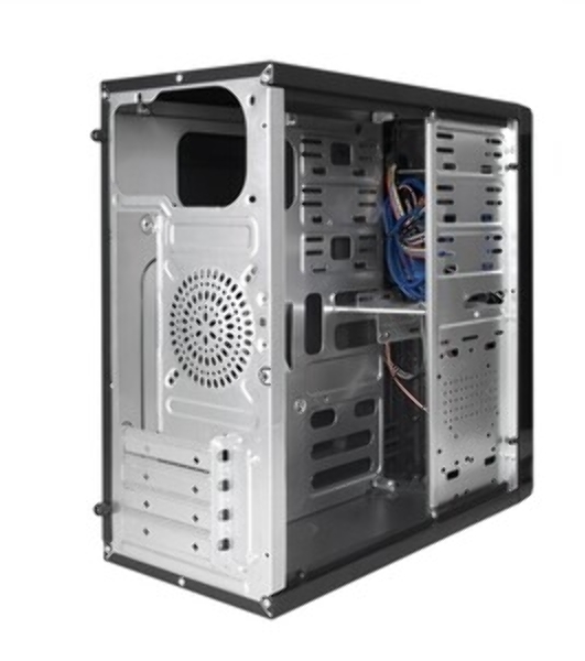 Компьютерный корпус Minitower ExeGate BA-204U-UNS350 (mATX, БП UNS350 с вент. 12см, 2*USB+2*USB 3.0, аудио, черный)