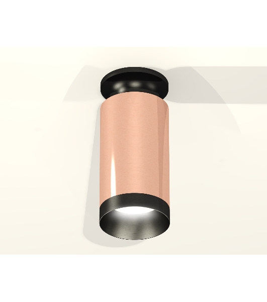 Светильник Ambrella Light XS6326100 PPG/PBK золото розовое полированное/черный полированный MR16 GU5.3 (N6902, C6326, N6131)