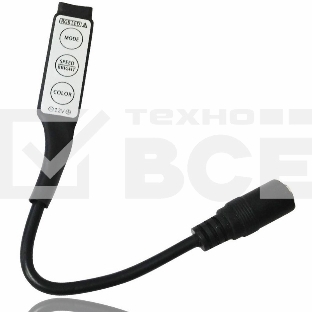 Мини контроллер LED  с разьемом 5,5х2,1 мм 72/144 W, 3 кнопки, 12 V/24 V