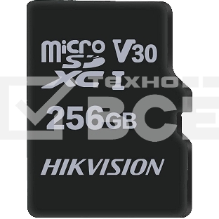 Флеш карта microSDHC 256Gb Class10 Hikvision HS-TF-C1(STD)/256G/Adapter + adapter
