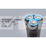 Бритва роторная Polaris WaterFlex PMR 0415R реж.эл.:3 питан.:элек.сеть/аккум. черный, фото5