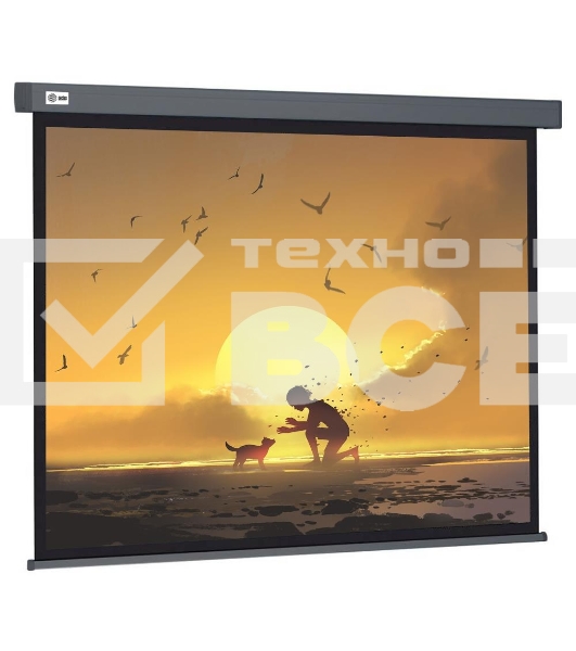 Экран Cactus 124.5x221см Wallscreen CS-PSW-124X221-SG 16:9 настенно-потолочный рулонный серый