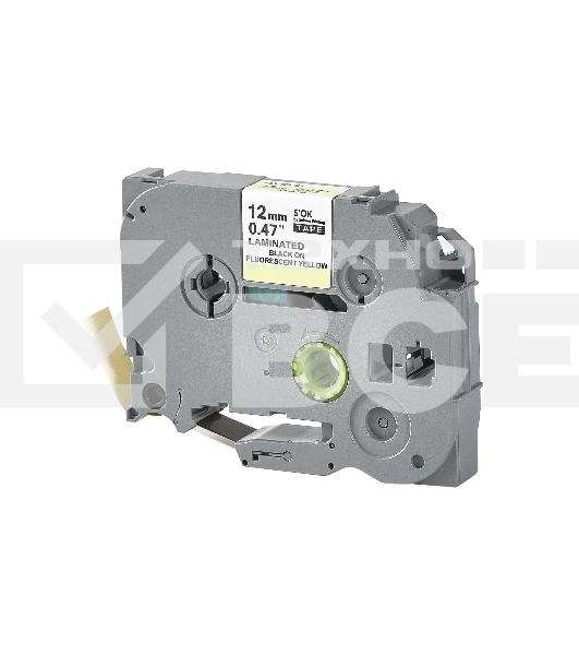 Кассета с лентой S'OK by Sakura Printing TZEC31 для Brother, черный на желтом, 12мм/8м, наклейка