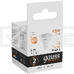 Лампа GAUSS LED Elementary 13516MR16 GU5.3 5.5W 2700К1/10/100, фото5
