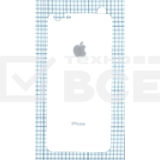 Защитное заднее стекло для iPhone 6/6S Plus белый