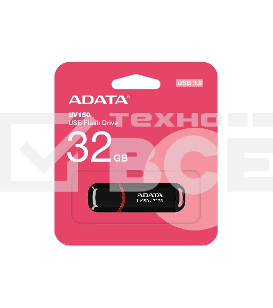 Флеш диск ADATA Flash Drive 32Gb UV150 AUV150-32G-RBK {USB3.0, Black}
