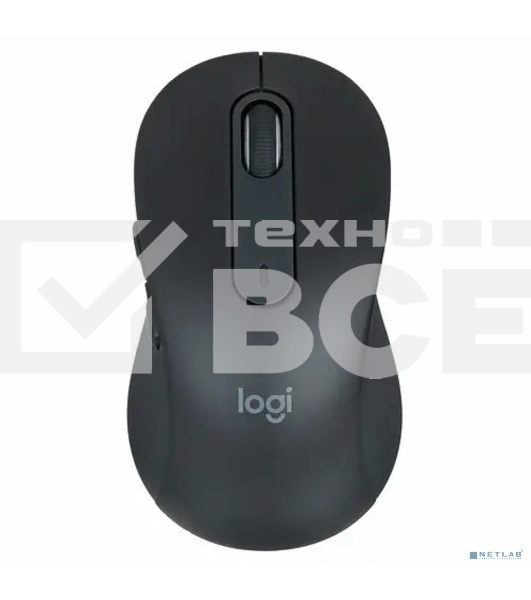 Мышь беспроводная Logitech Signature M650 L черный, 4000 dpi, радиоканал, Bluetooth, USB, кнопки - 5