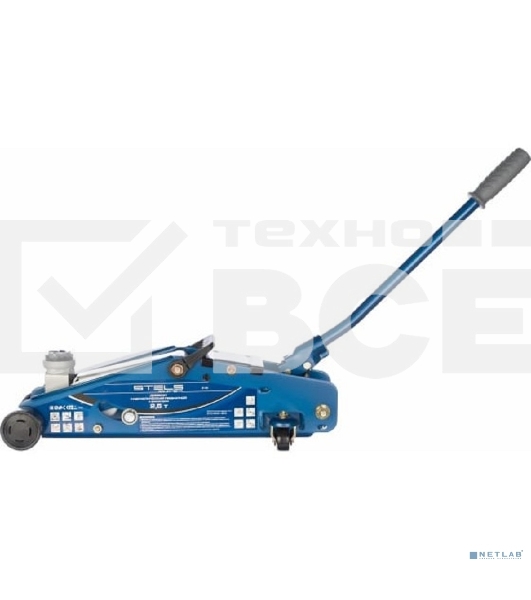 Домкрат STELS 51132гидравлический подкатной с фиксатором 2.5 т safety pin 140-385мм в кейсе
