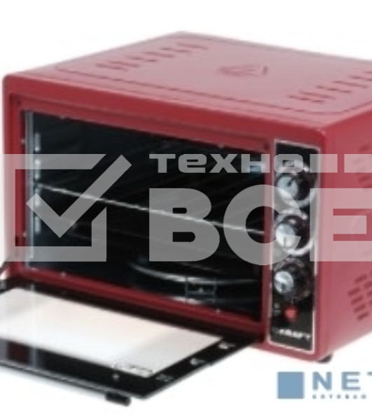 Мини-печь Kraft KF-MO 3804 RKR красный