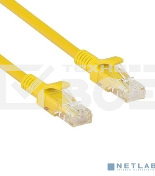 Патч-корд Exegate UTP-RJ45-RJ45-5e-5M-YL, UTP, cat.5e, 5м, желтый
