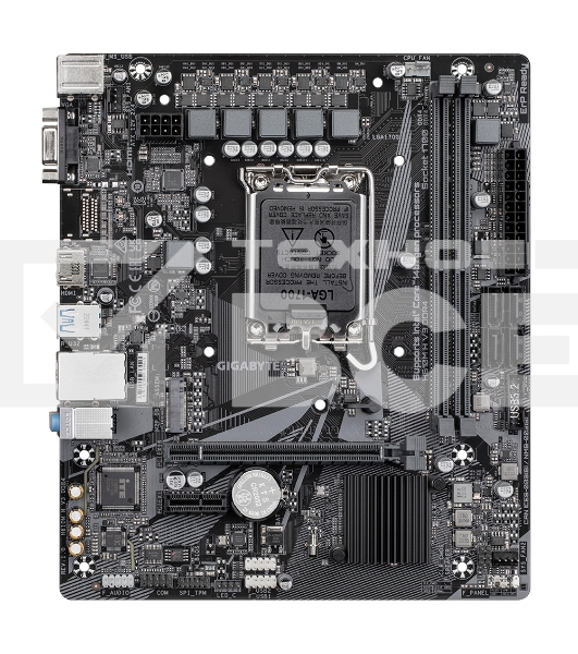 Материнская плата Gigabyte H610M H V3 DDR4, LGA 1700, Intel H610, 2xDDR4, 4xSATA, 1xM.2, 1xPCIe 4.0 x16, 1xPCIe x1, 1xHDMI, 1x 1Gb LAN, 2xUSB-A 3.2 Gen 1, 4xUSB-A 2.0, 3x 3.5 мм, 7.1, mATX