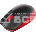 Мышь беспроводная Logitech M190 черный/красный, 1000 dpi, радиоканал, USB, кнопки - 3, фото24